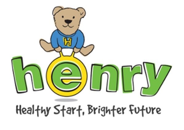 HENRY logo with a bear and the caption healthy start, brighter future